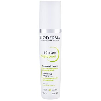 Sébium Night Peel Smoothing Concentrate - Vyhlazující exfoliační sérum proti nedokonalostem pleti